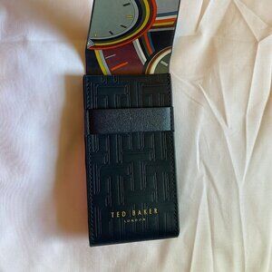 Vintage TED BAKER London Eyeglasses Sunglasses Soft Case Rubber, Blue, Like New